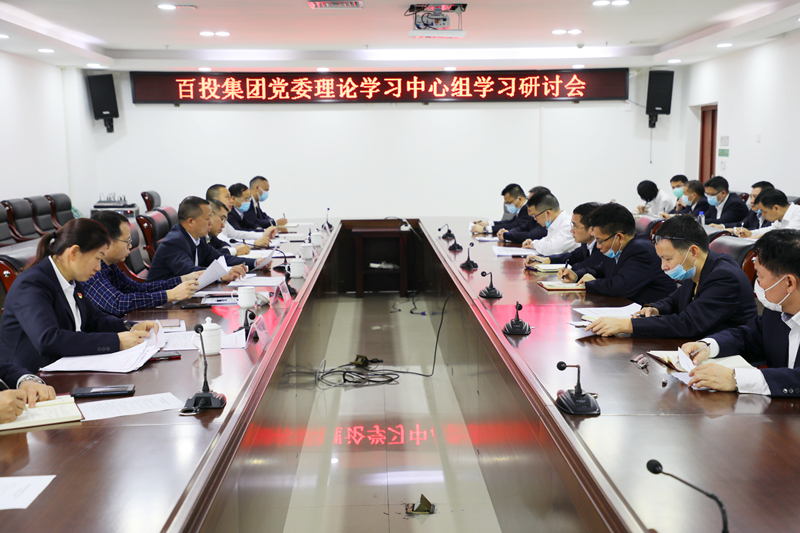 百投集團召開黨委理論學習中心組學習研討會